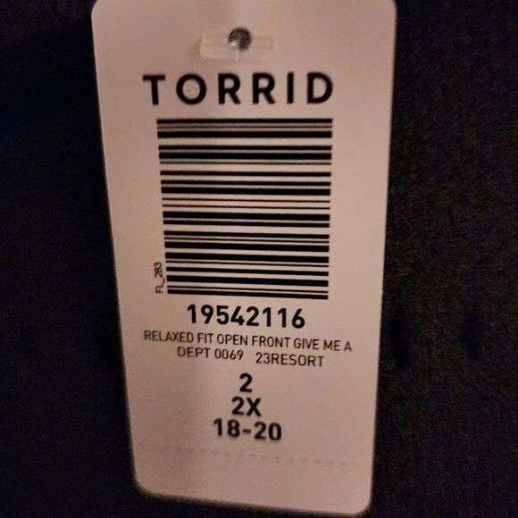 2X 18W 20W Torrid Green Long Sweater Cardigan Give Me A Break Lovesick Relaxed F - Picture 7 of 7